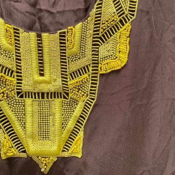 Anthropologie - Red Bird Silk Tunic - Picture 3 of 5